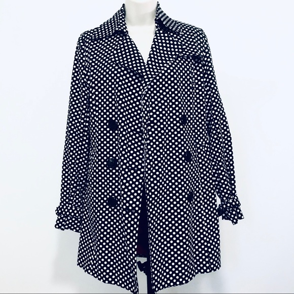 Vertigo Paris Jackets & Blazers - Vertigo Polkadot Trench Coat Size XS